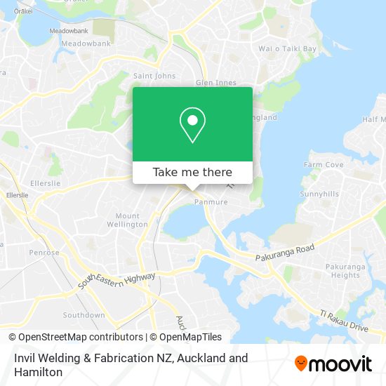 Invil Welding & Fabrication NZ map