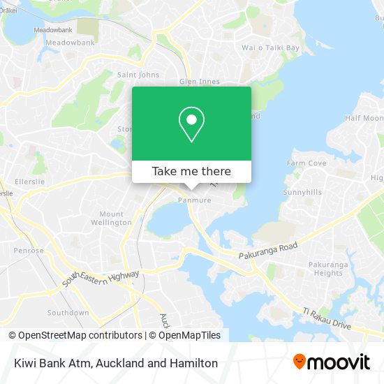 Kiwi Bank Atm map