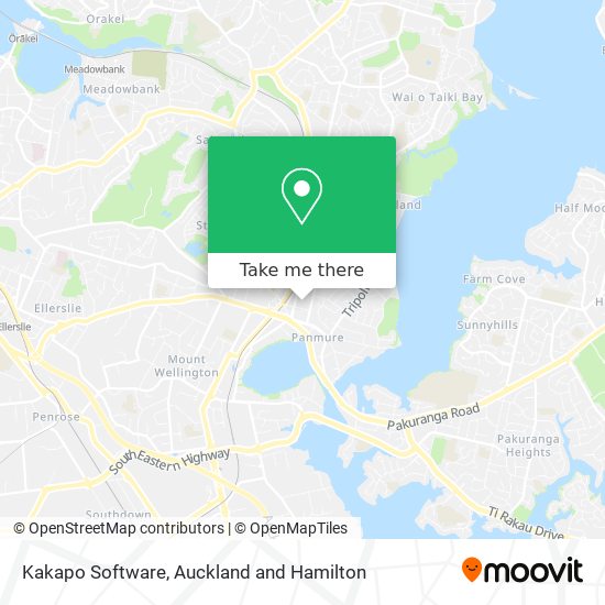 Kakapo Software map