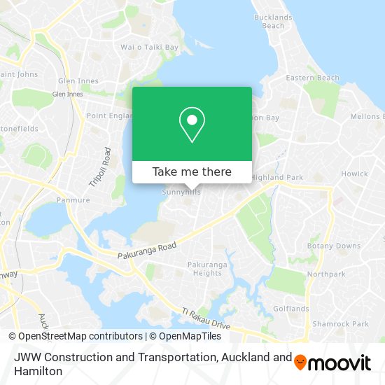 JWW Construction and Transportation map