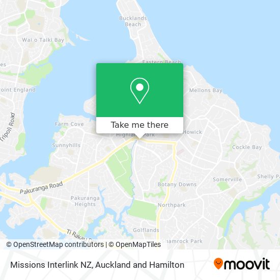 Missions Interlink NZ map