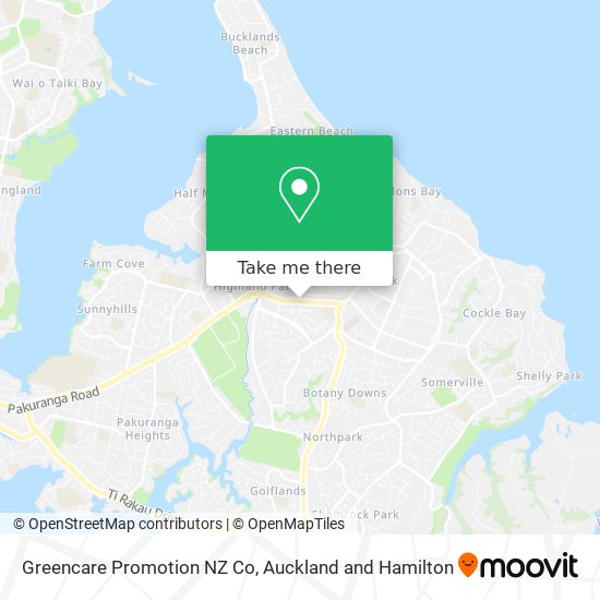Greencare Promotion NZ Co map