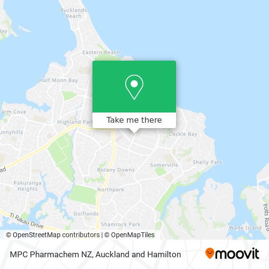 MPC Pharmachem NZ map