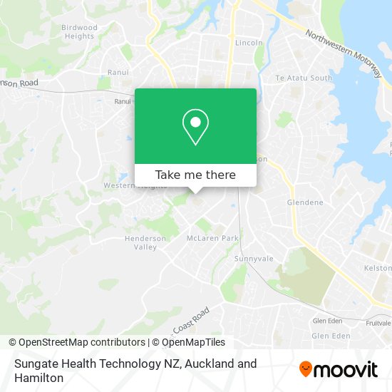 Sungate Health Technology NZ map