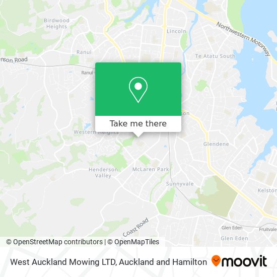 West Auckland Mowing LTD地图