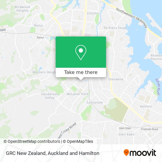 GRC New Zealand map
