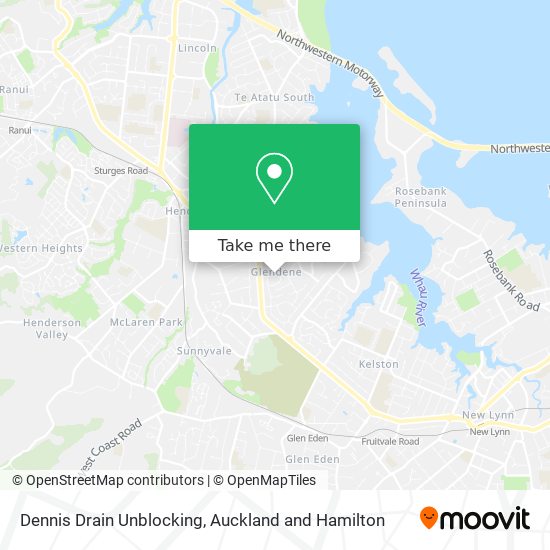 Dennis Drain Unblocking map