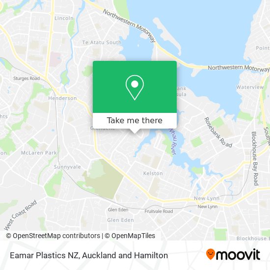 Eamar Plastics NZ map