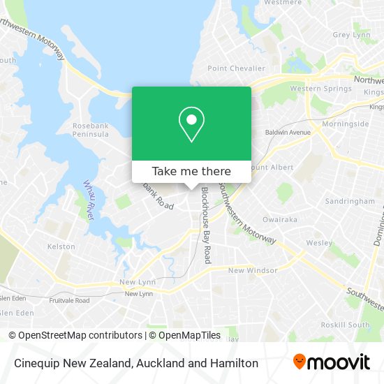 Cinequip New Zealand map