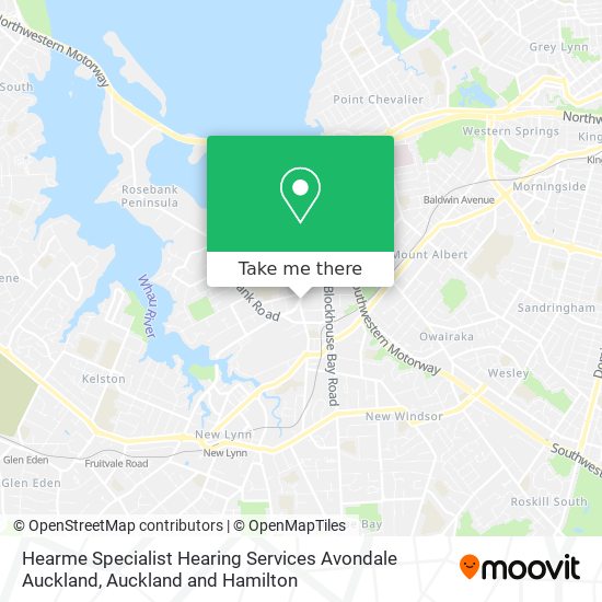Hearme Specialist Hearing Services Avondale Auckland map
