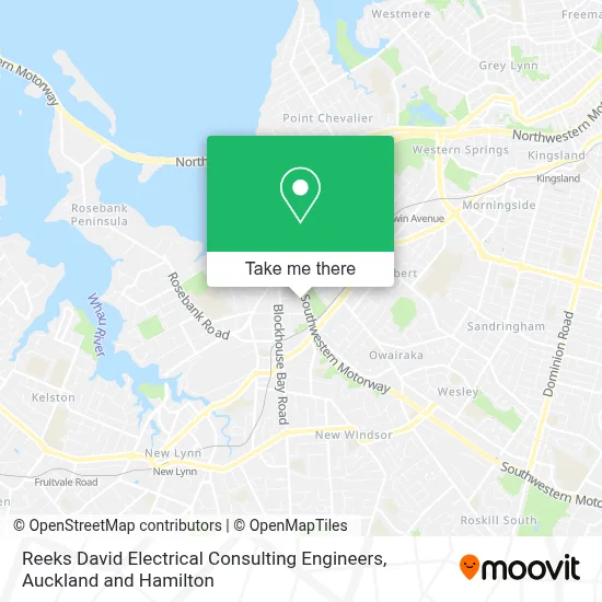 Reeks David Electrical Consulting Engineers map