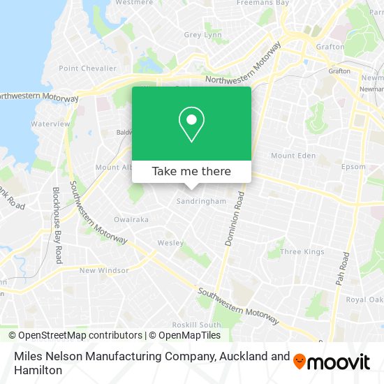 Miles Nelson Manufacturing Company map