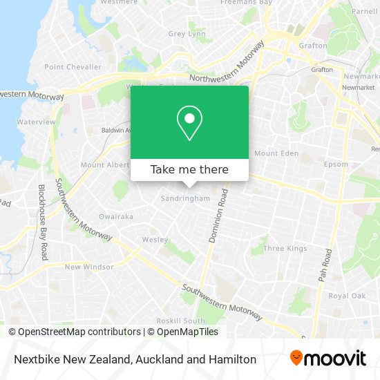 Nextbike New Zealand map