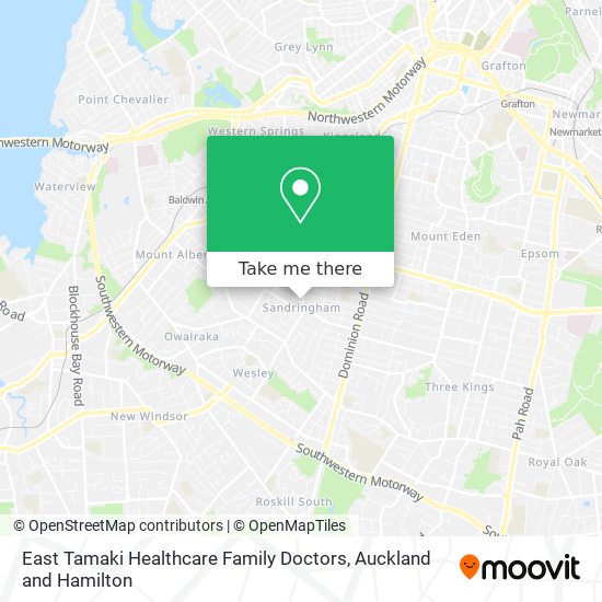 East Tamaki Healthcare Family Doctors map