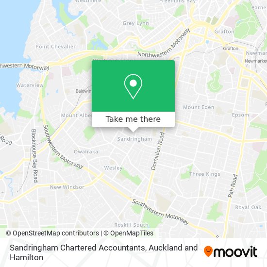 Sandringham Chartered Accountants map