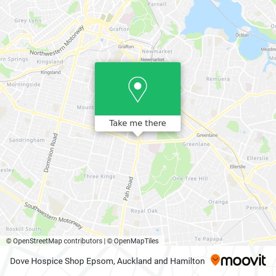 Dove Hospice Shop Epsom map