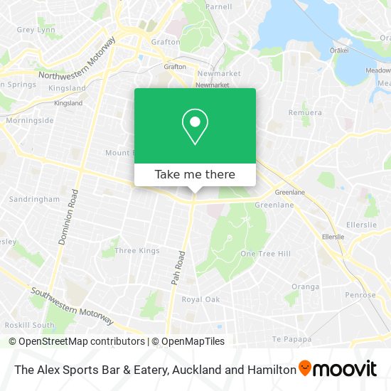 The Alex Sports Bar & Eatery map