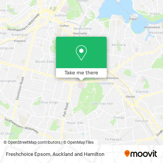 Freshchoice Epsom map