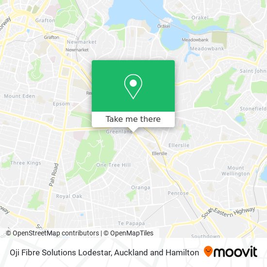 Oji Fibre Solutions Lodestar map