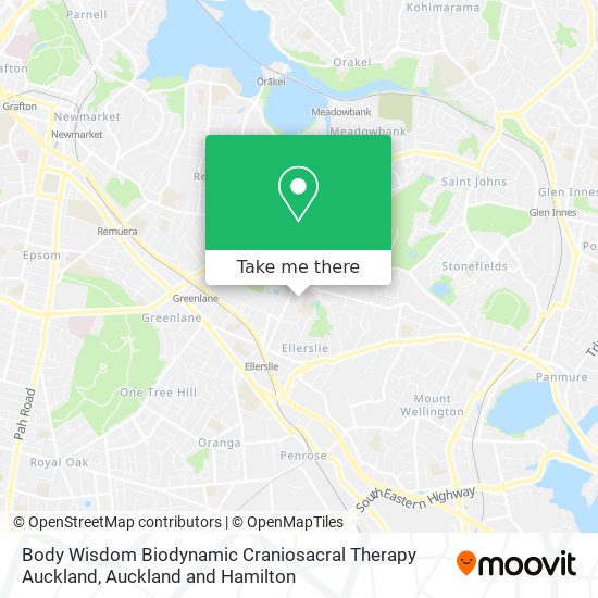 Body Wisdom Biodynamic Craniosacral Therapy Auckland map