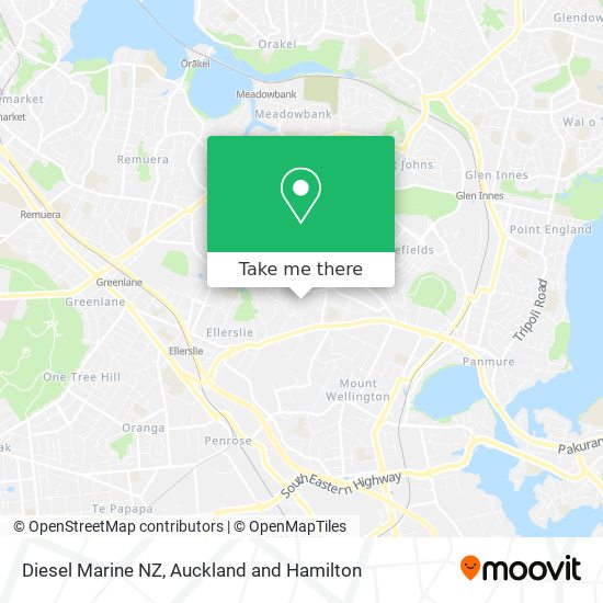 Diesel Marine NZ map