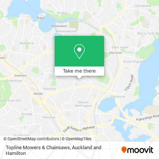 Topline Mowers & Chainsaws map