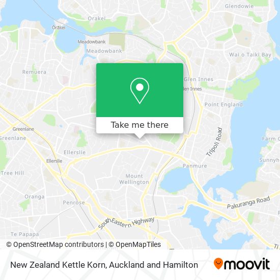 New Zealand Kettle Korn map