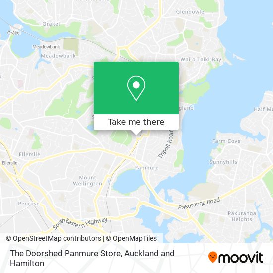 The Doorshed Panmure Store map
