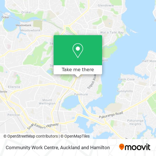 Community Work Centre map