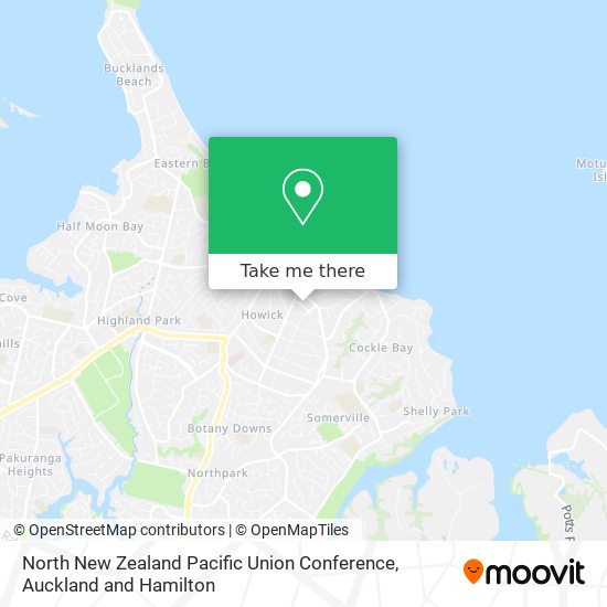 North New Zealand Pacific Union Conference map