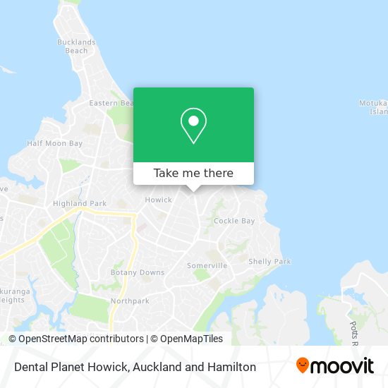 Dental Planet Howick map