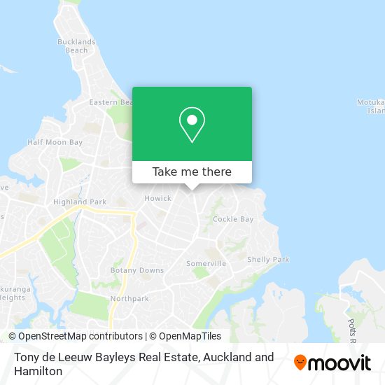 Tony de Leeuw Bayleys Real Estate map