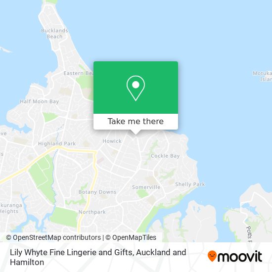 Lily Whyte Fine Lingerie and Gifts map