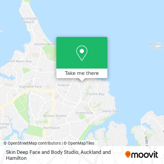 Skin Deep Face and Body Studio map