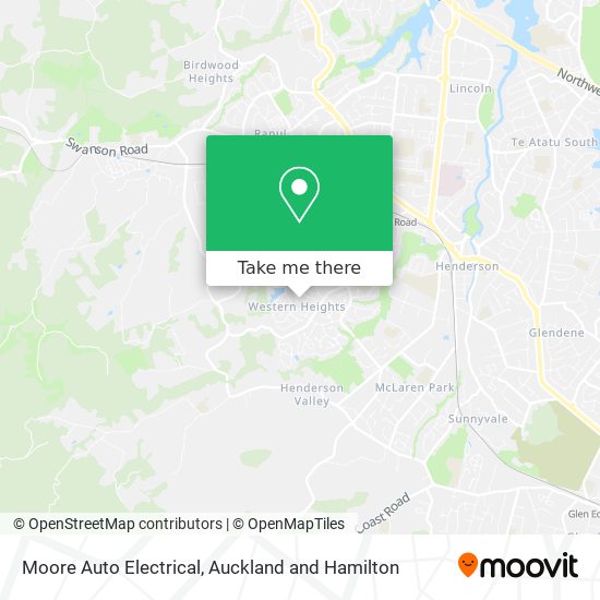 Moore Auto Electrical map