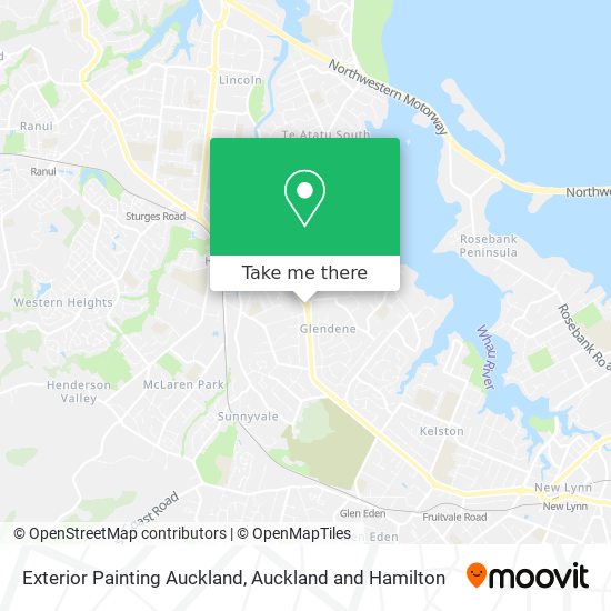 Exterior Painting Auckland map