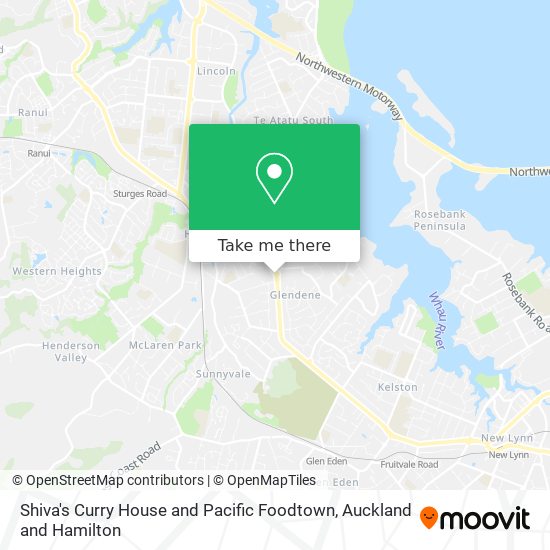 Shiva's Curry House and Pacific Foodtown地图