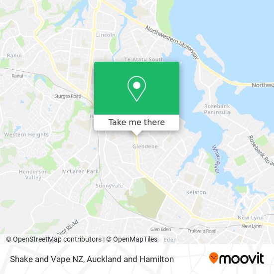 Shake and Vape NZ map
