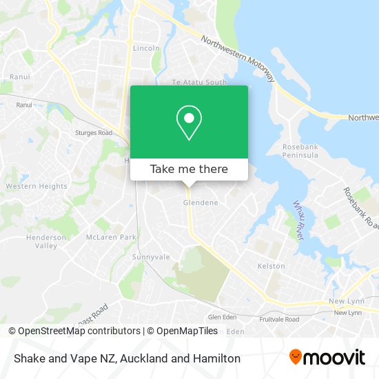 Shake and Vape NZ map