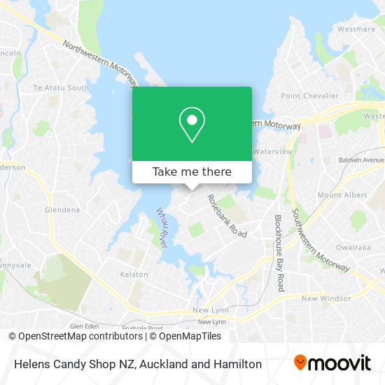 Helens Candy Shop NZ map