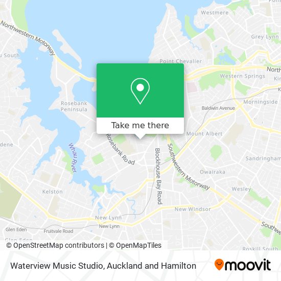 Waterview Music Studio map