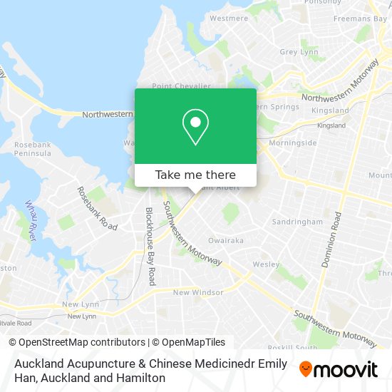Auckland Acupuncture & Chinese Medicinedr Emily Han map