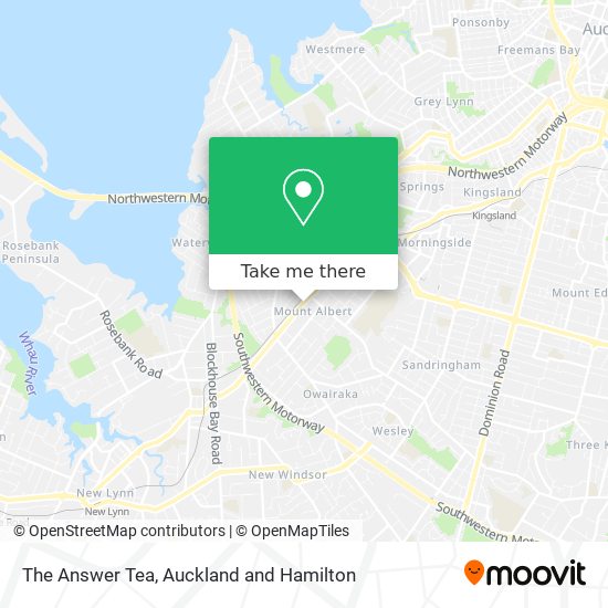 The Answer Tea map