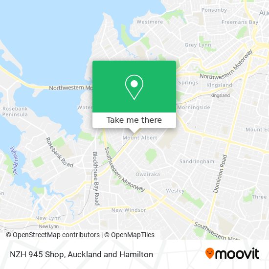NZH 945 Shop map
