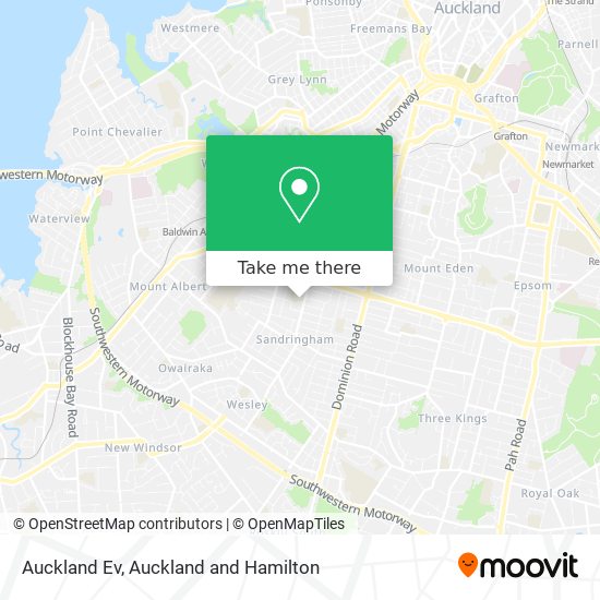 Auckland Ev map