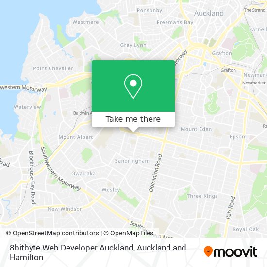8bitbyte Web Developer Auckland map