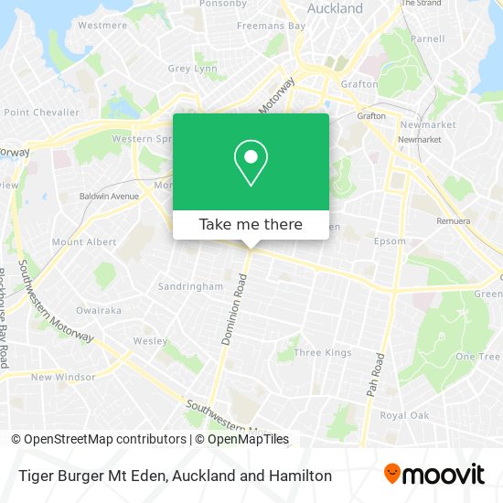 Tiger Burger Mt Eden地图