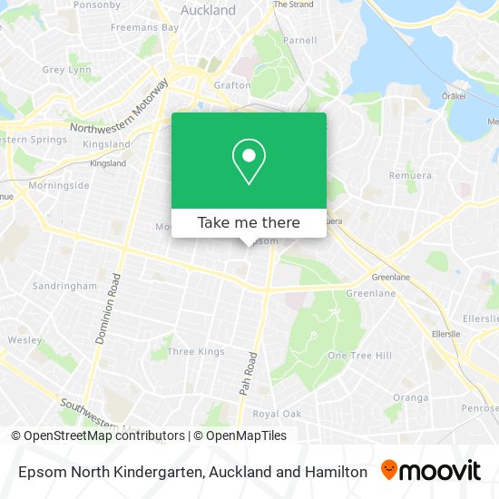 Epsom North Kindergarten map