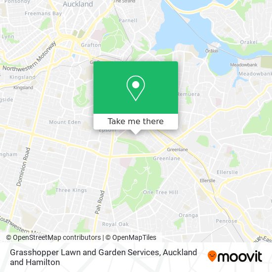 Grasshopper Lawn and Garden Services map