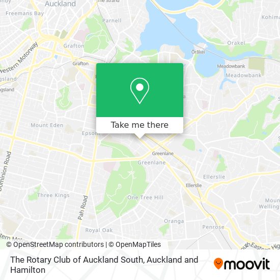 The Rotary Club of Auckland South map